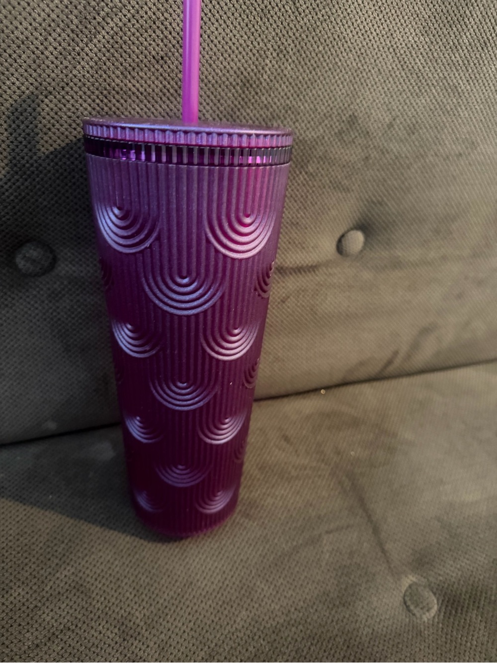 Starbucks 24oz 2024 Purple Pearl Shell Mermaid Siren Scales Venti Tumbler  *NEW*